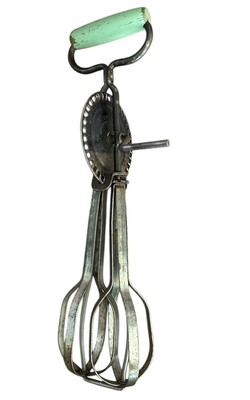 Vintage Hand Mixer Stainless Steel Edlund Company Green