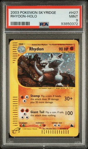 Rhydon graded PSA 9 for sale on eBay