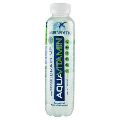 24x San Benedetto Aquavitamin Brain Up Wasser, Kiwi, Apfel Und Granatapfel 40cl
