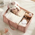 Baby Diaper Caddy Organizer Nursery Storage Basket Portable Mommy Bag