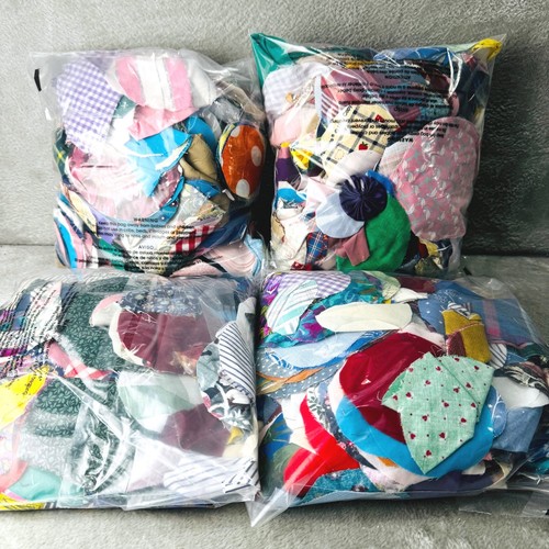 Huge Vintage Quilting Fabric Circle Lot Pre Cut Yo Yo Quilt Pieces 5+ Lbs