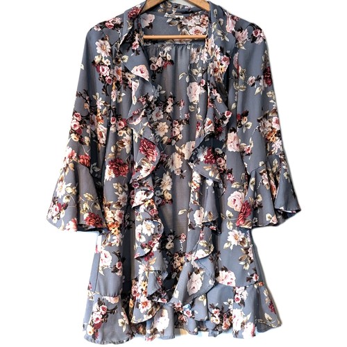 Small Women Open Duster Fairy Whimsigoth Romantic Boho Rosecore Coquette