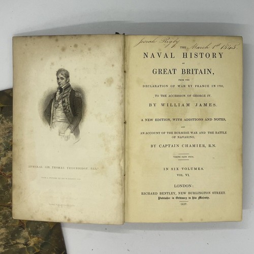 The Naval History Of Great Britain By William James 6 Volumes 1837 - Picture 2 of 11