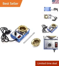 QWORK Solder Pot, 150W 110V, 50Mm Soldering Bath Titanium Plate, Capacity 500G 2