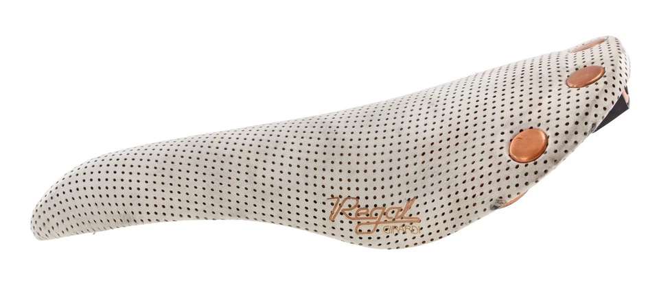 Sillín perforado para bicicleta de carretera Selle San Marco Regal Girardi 149 mm BLANCO 7 x 7 mm Foto 2 de 4