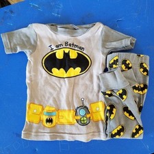 Batman 2-Piece Toddler Pajamas Set Size 12 Months Sleepwear Outfit DC Comics