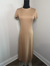 Fashion Nova Ribbed Short Sleeve Maxi Dress Size M