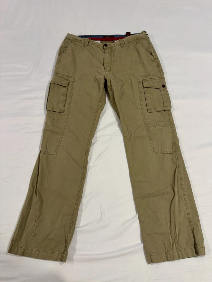 Bob Timberlake Khaki Cargo Pants Men’s Size 38x34 Hiking Outdoors Fishing Hunt - Image 2 of 4