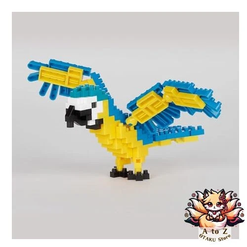 NEW nanoblock - Birds - Blue-and-Yellow Macaw  Collection Series Building Kit - Image 2 of 2