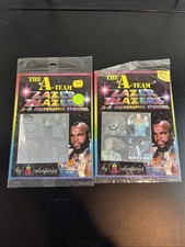1983 the A Team Laser, Blazers 3-D Stickers 4 Total Colorforms Sealed Moc