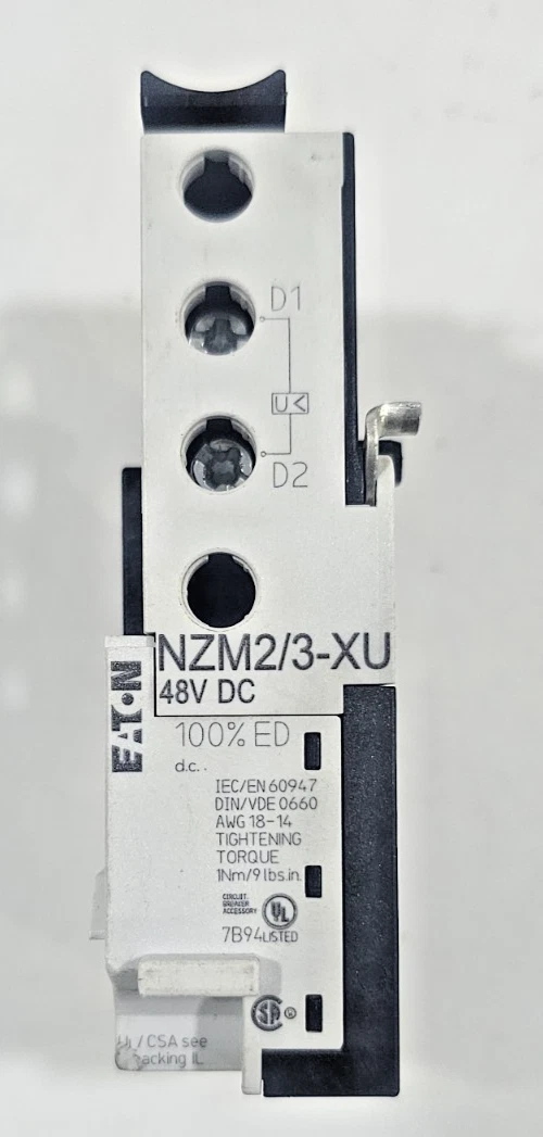 MOELLER NZM2/3-XU New - Surplus Breaker Accessories Shunt Trip / UVR