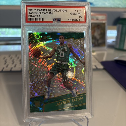 2017 Revolution Jayson Tatum RC Fractal #121 PSA 10 - POP 15 - NBA Champion