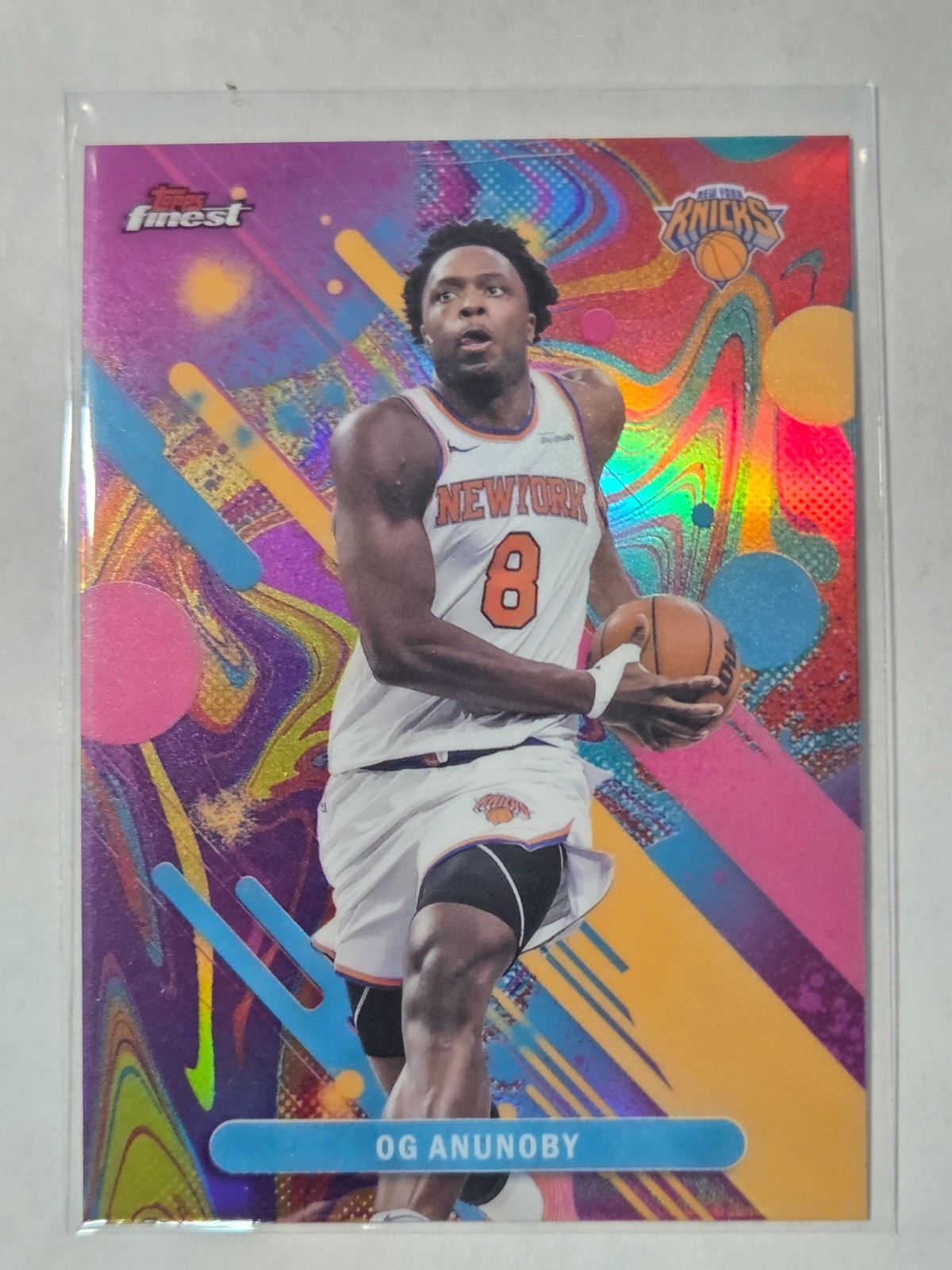 🏀🔥2025-26 Topps Finest Oil Spill OG Anunoby New York Knicks