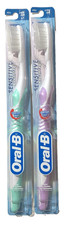 LOT 2 Vintage 2005 Oral B Sensitive Advantage Toothbrush Compact 35 Extra Soft