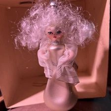 Italian De Carlini Angel Christmas Ornament Princess Series