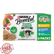 Beneful Wet Dog Food Variety Pack 6x9.5oz Chicken Turkey Lamb Cartons