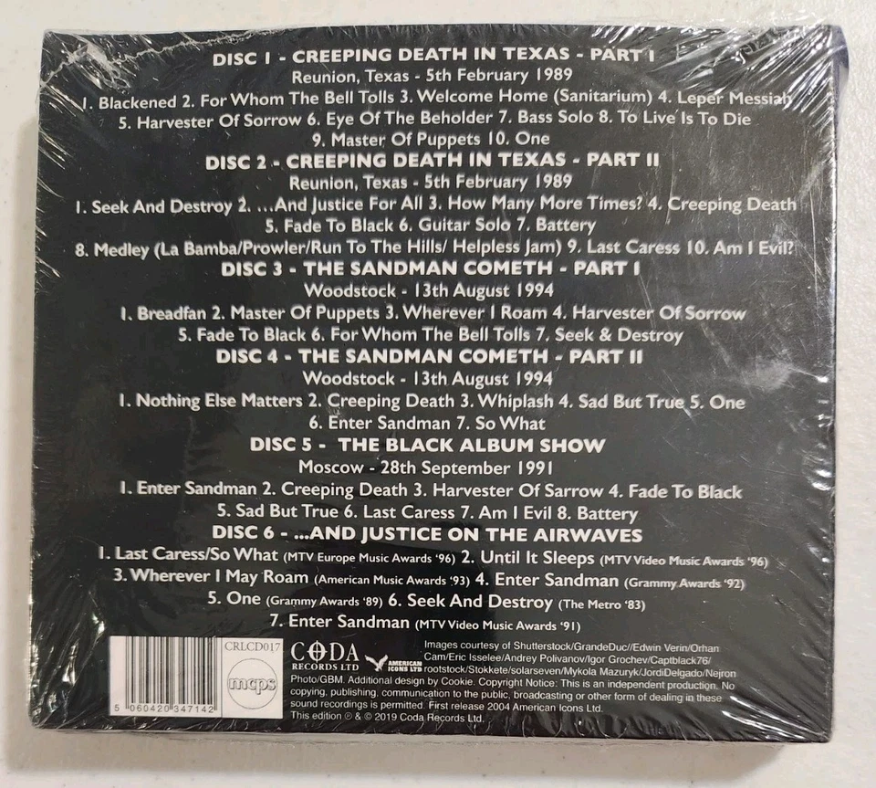 Metallica - The Sandman Commeth Broadcast Anthology 1983-1996 (CD, 2019) DIGIPAK - Image 3 of 4