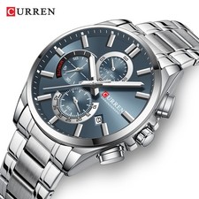 CURREN Men Watches Multifunction Quartz Wristwatch Male Business Calendar Watch