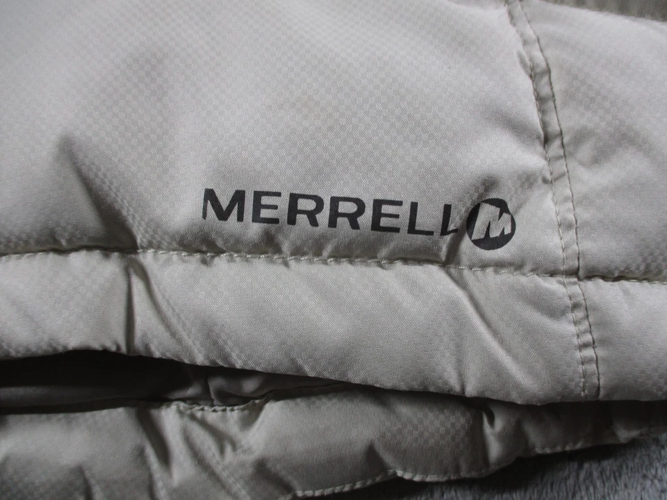 Abrigo acolchado Merrell para mujer XS gris largo con capucha Parka chaqueta cálido invierno Foto 2 de 4