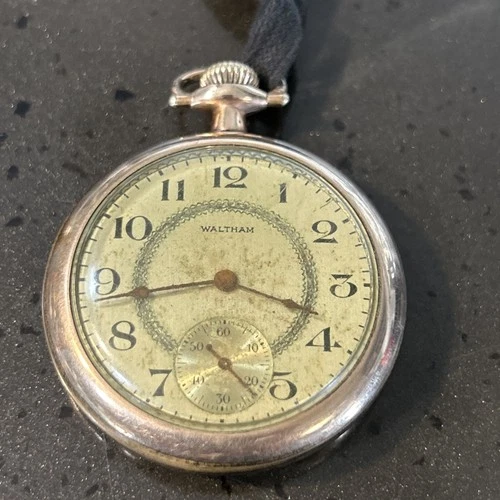 Antique Vintage Waltham Open Face 14k Gold Filled Pocket Watch Parts Repair