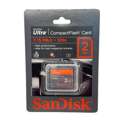 SanDisk 2GB Ultra CompactFlash Memory Card High Speed SDCFH-002G-A11-A1 NIB
