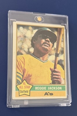 1976 Topps Reggie Jackson #500 Oakland Athletics