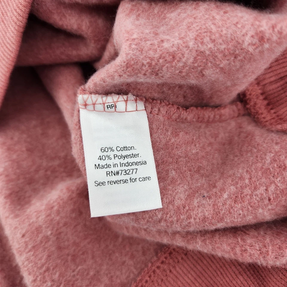 SO Lounge Life Pullover Para Mujer M Rosa Malva Botón Cuello Simulado Sudadera Foto 4 de 4