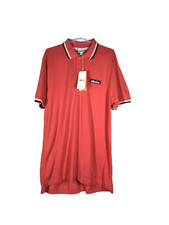 Men's Ellesse Polo Shirt Size XL Spiced Coral Brand New - CM/08