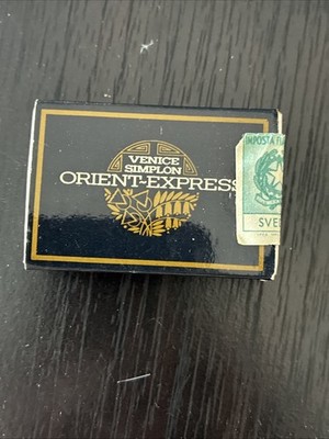 Vintage 80s Orient-Express Venice Simplon Luxury Matchbox With Official Stamp