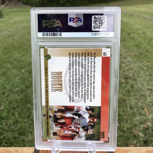 1996 Donruss Rookie Press Proof /2000 Terrell Owens #237 PSA 8 Rookie RC HOF - Picture 2 of 2
