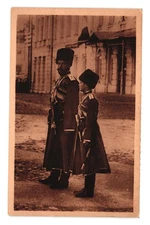 Vintage Uniformed Soldiers Postcard Early 20th Century Sepia Art L Patras Paris