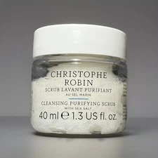 CHRISTOPHE ROBIN Cleansing Purifying Hair / Scalp Scrub Mini 40ml / 1.3 oz New