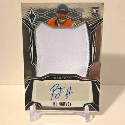 2025 Panini Phoenix Rookie Patch Auto RJ Harvey /199 Broncos #RPS-RHY
