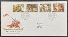 1985 UK Great Britain Arthurian Legend Royal Mail FDC First Day Cover + Insert