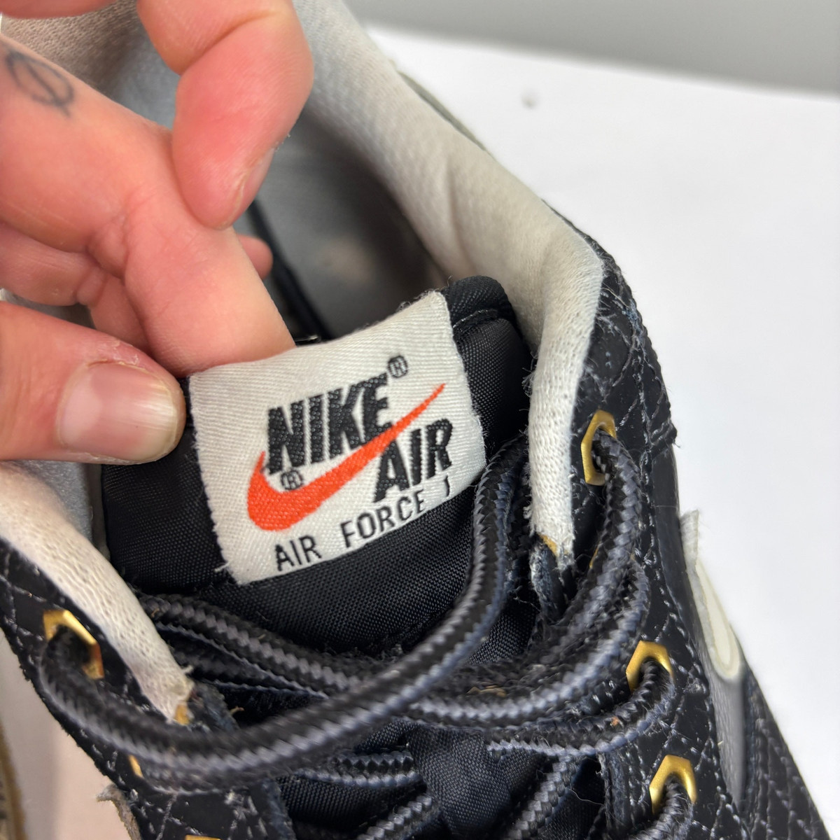Size 10 - Nike Air Force 1 Black Checkered for sale online Size 10 - Nike Air Force 1 Black Checkered for sale online