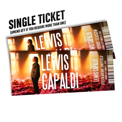 CUSTOM Lewis Capaldi Mock Ticket UK Tour | Personalized Gift Reveal | Souvenir