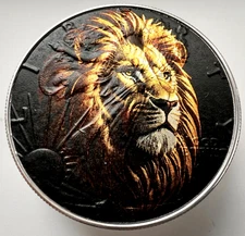 Golden Lion - American Silver Eagle 1oz .999 Limited Edition Silver Dollar Coin