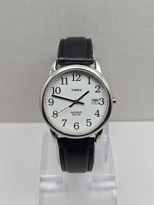 Timex Easy Reader Day Indiglo Two Tone 35mm Quartz Watch New Battery WR 30M