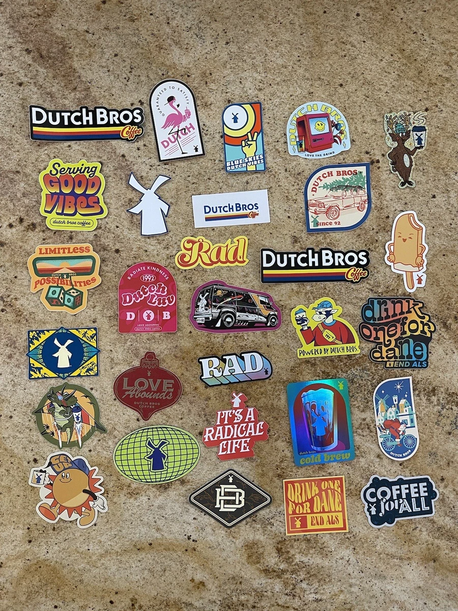 Dutch Bros Stickers Arts & Crafts