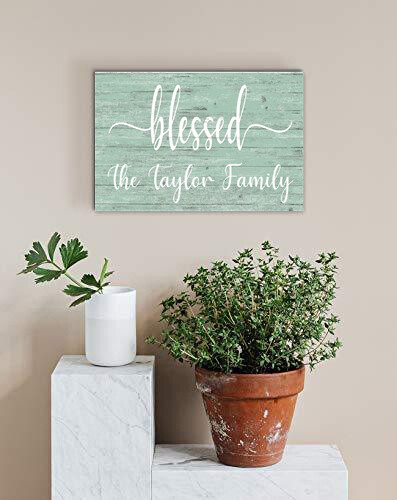 Blessed Custom Rustic Family Sign Décor for Anniversary, Newly Wed Couples Gift - Picture 5 of 9