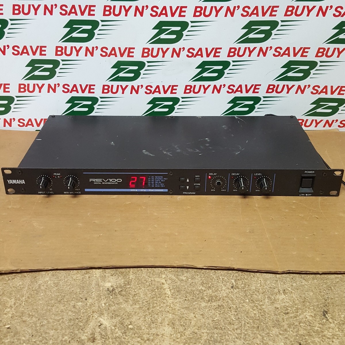 Yamaha REV100 Digital Reverberator With Power Adapter