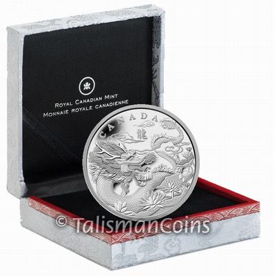 Canada 2012 YEAR DRAGON Lunar $250 1 Kilogram Pure Silver Proof