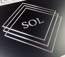 Your Design Custom Car Tag Engraved MATTE Black & Silver Etched License Plate