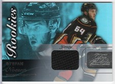 2015-16 Fleer Showcase Stefan Noesen Ducks Flair Rookie Jersey
