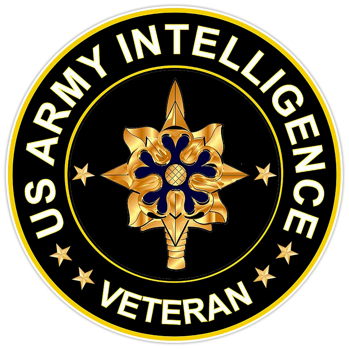US Army Intelligence Veteran Bumper Sticker