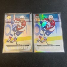 Alex Newhook 2022-23 Upper Deck Series One Debut Dates Gold Parallel #DD-7+ Base