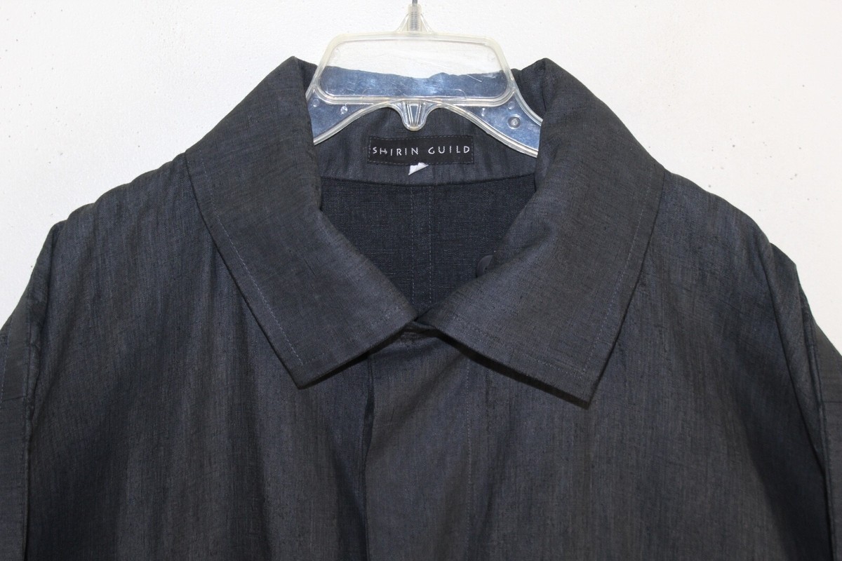 SHIRIN GUILD S M L O/S Iconic Dark Linen Lagenlook Linen