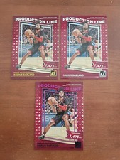 2022-23 Donruss Darius Garland Production Line Purple + Gold Press Proof Lot 3x