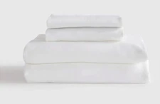 NWOT Quince Queen Sheet Set Organic Bamboo White