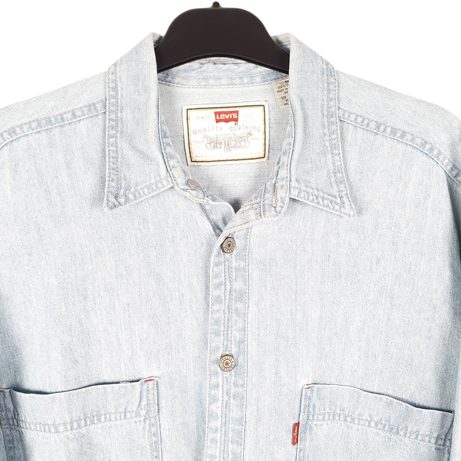 LEVIS Blue Shirt Denim Jeans Vintage Red Tab Overshirt Long Sleeve M image 2